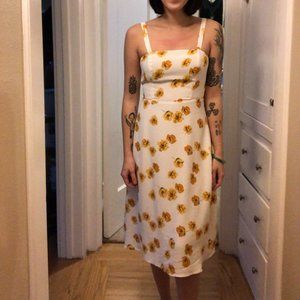 Floral Summer Dress with Back Tie